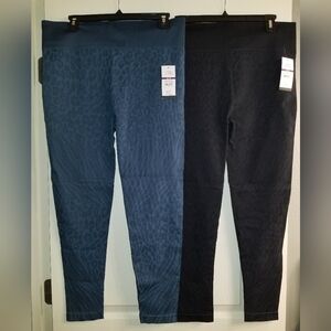 Women's Sofia Active By Sofia Vergara Print High Waisted Seamless Leggings XXL